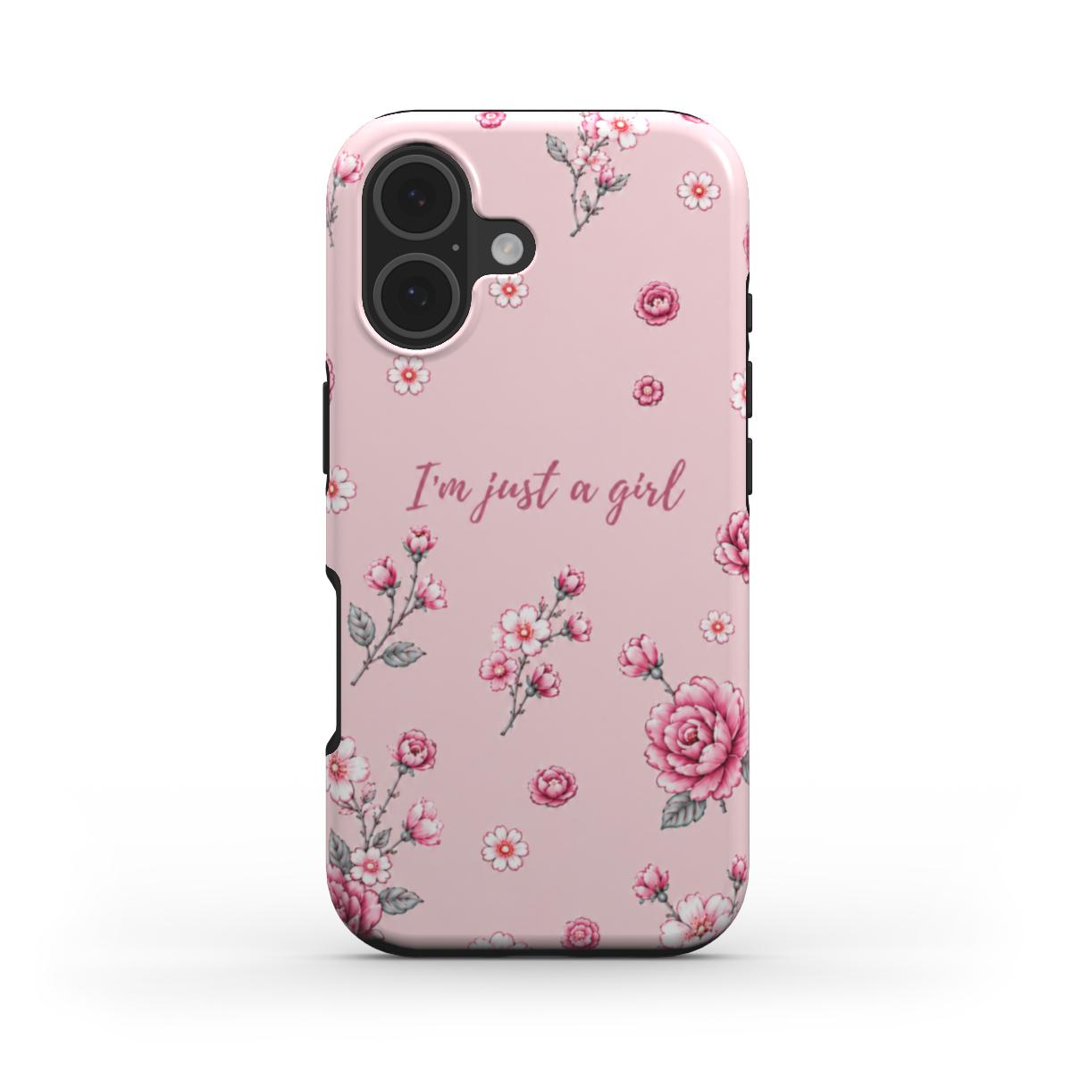 Just a Girl – Blush Garden Iphone case