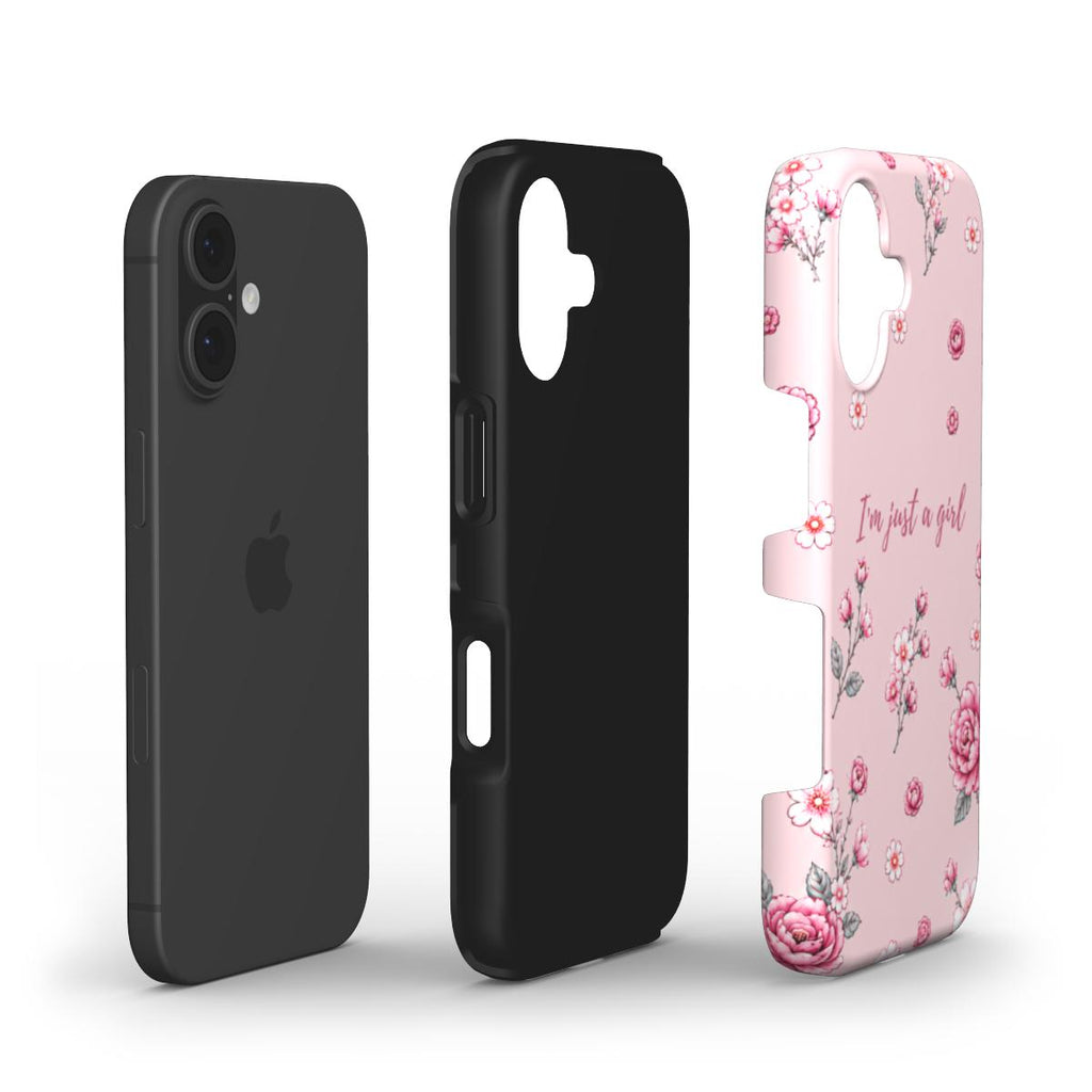 Just a Girl – Blush Garden Iphone case