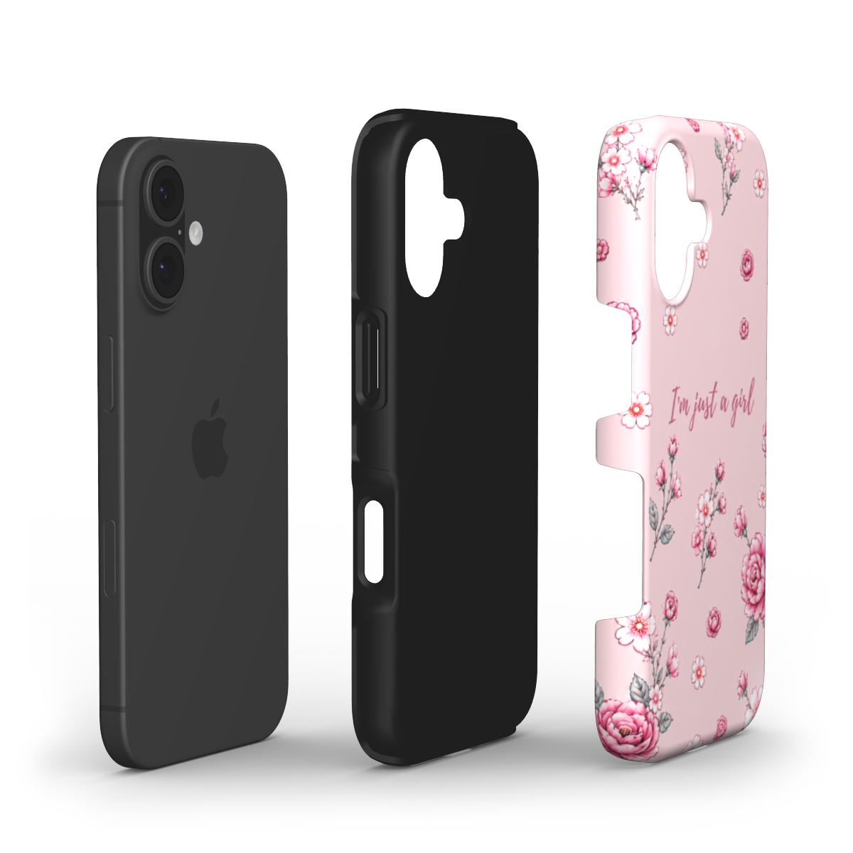 Just a Girl – Blush Garden Iphone case